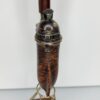Antique Wooden German Ulmer Tobacco Pipe, Silver Spartan Helmet Windcap, Rare [SOLD OUT] - Image 5