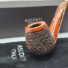 Ascorti Italia Otto Carved Particular Rusticated Briar Tobacco Pipe, Italy, New [SOLD OUT] - Image 4