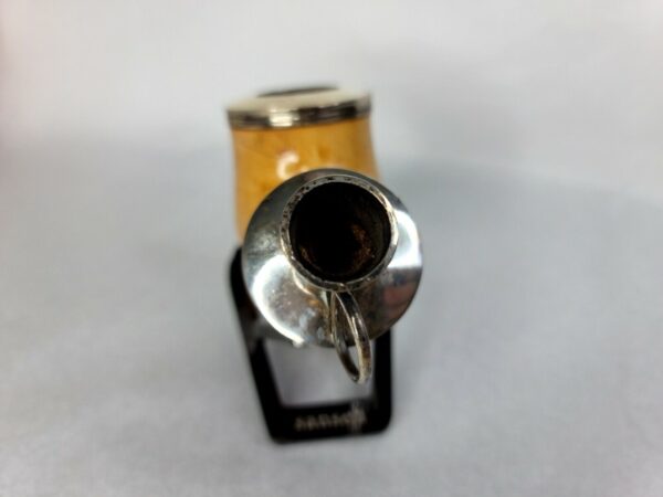 Beautifully Colored Antique 1800s Block Meerschaum Tobacco Pipe Bowl, German [SOLD OUT] - Image 7
