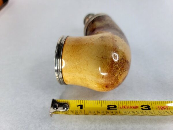 Beautifully Colored Antique 1800s Block Meerschaum Tobacco Pipe Bowl, German [SOLD OUT] - Image 10