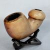 Beautifully Colored Antique Block Meerschaum Tobacco Pipe Bowl [SOLD OUT] - Image 4
