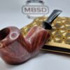 Bennie Joe Red Rhodesian Smooth Briar Tobacco Pipe, Spanish Briar, Ebonite [SOLD OUT]