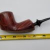 Bennie Joe Red Rhodesian Smooth Briar Tobacco Pipe, Spanish Briar, Ebonite [SOLD OUT] - Image 13