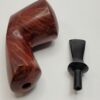 Bennie Joe Red Rhodesian Smooth Briar Tobacco Pipe, Spanish Briar, Ebonite [SOLD OUT] - Image 15