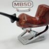 Bennie Joe Red Rhodesian Smooth Briar Tobacco Pipe, Spanish Briar, Ebonite [SOLD OUT] - Image 9