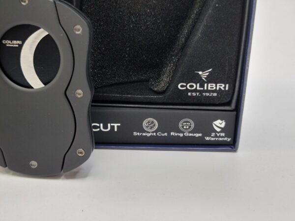 Colibri Cut Black Cigar Cutter with Black Blades CU100T20, 440 SS, 62 Ring Gauge [SOLD OUT] - Image 4