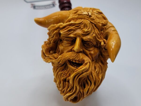 Jumbo Sadik Yanik Block Meerschaum Mythic Viking Tobacco Smoking Pipe [SOLD OUT] - Image 15