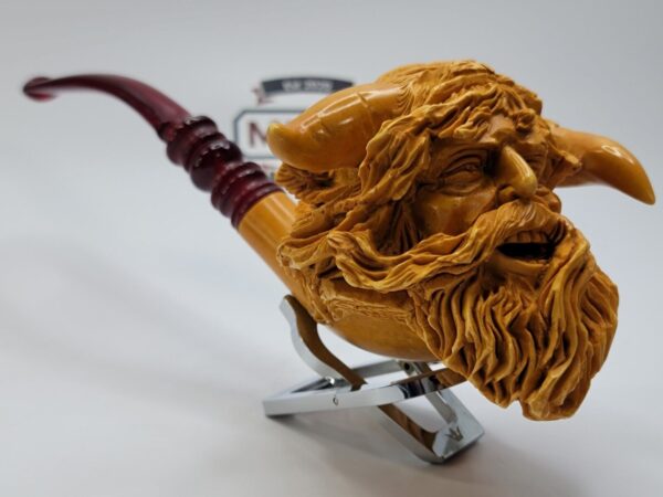 Jumbo Sadik Yanik Block Meerschaum Mythic Viking Tobacco Smoking Pipe [SOLD OUT] - Image 16