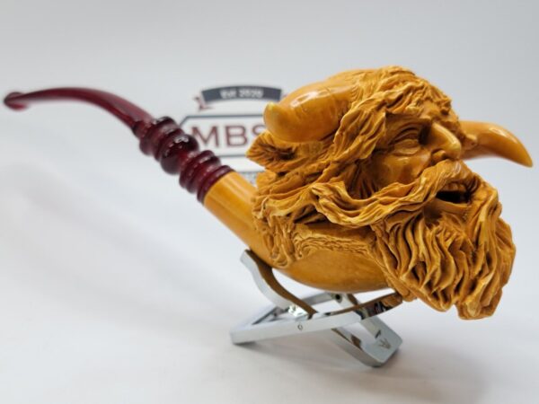 Jumbo Sadik Yanik Block Meerschaum Mythic Viking Tobacco Smoking Pipe [SOLD OUT] - Image 7
