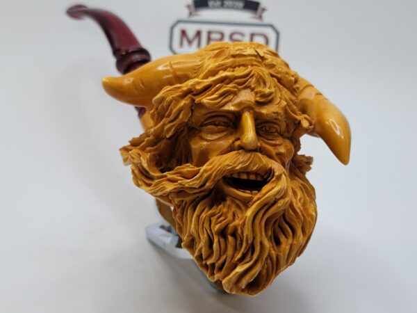 Jumbo Sadik Yanik Block Meerschaum Mythic Viking Tobacco Smoking Pipe [SOLD OUT]