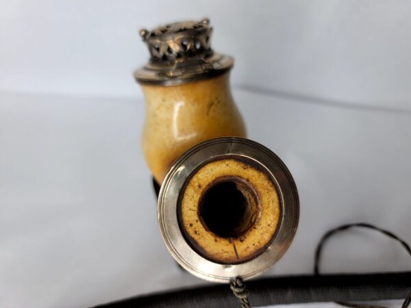 Large Antique 19th Century Meerschaum Tobacco Pipe, Mounted Silver w/ Stem [SOLD OUT] - Image 10