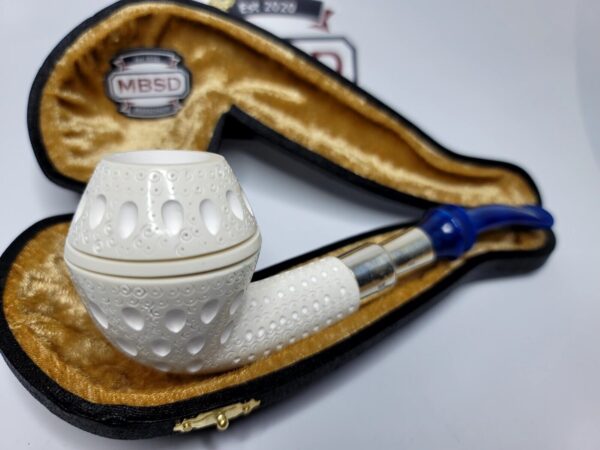 MBSD Meerschaum Block Meerschaum Bent Bulldog Tobacco Smoking Pipe, Spigot, New [SOLD OUT] - Image 3
