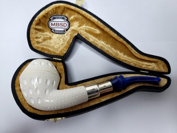 MBSD Meerschaum Block Meerschaum Bent Bulldog Tobacco Smoking Pipe, Spigot, New [SOLD OUT] - Image 4