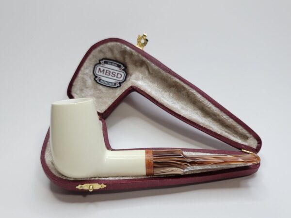 MBSD Meerschaum Deluxe Straight Lovat Block Meerschaum Tobacco Pipe, 9mm Filter [SOLD OUT] - Image 3
