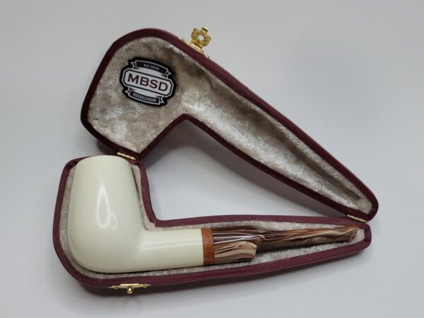 MBSD Meerschaum Deluxe Straight Lovat Block Meerschaum Tobacco Pipe, 9mm Filter [SOLD OUT] - Image 5