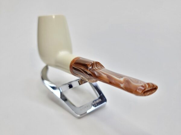 MBSD Meerschaum Deluxe Straight Lovat Block Meerschaum Tobacco Pipe, 9mm Filter [SOLD OUT] - Image 8