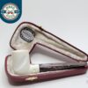 MBSD Meerschaum Straight Billiard Block Meerschaum Tobacco Pipe, Fitted Case [SOLD OUT]