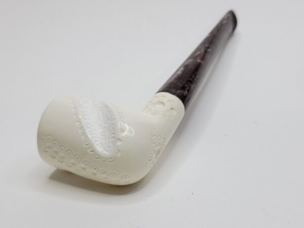 MBSD Meerschaum Straight Billiard Block Meerschaum Tobacco Pipe, Fitted Case [SOLD OUT] - Image 14