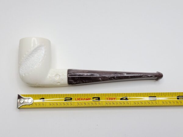 MBSD Meerschaum Straight Billiard Block Meerschaum Tobacco Pipe, Fitted Case [SOLD OUT] - Image 17