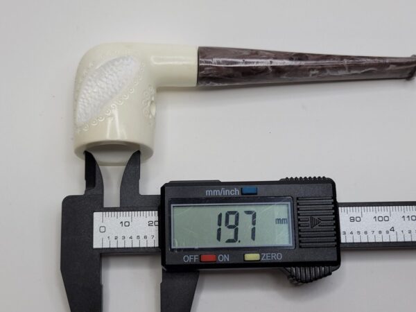 MBSD Meerschaum Straight Billiard Block Meerschaum Tobacco Pipe, Fitted Case [SOLD OUT] - Image 18