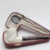 MBSD Meerschaum Straight Billiard Block Meerschaum Tobacco Pipe, Fitted Case [SOLD OUT] - Image 3