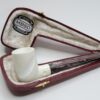 MBSD Meerschaum Straight Billiard Block Meerschaum Tobacco Pipe, Fitted Case [SOLD OUT] - Image 4