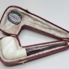 MBSD Meerschaum Straight Billiard Block Meerschaum Tobacco Pipe, Fitted Case [SOLD OUT] - Image 6