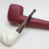 MBSD Meerschaum Straight Billiard Block Meerschaum Tobacco Pipe, Fitted Case [SOLD OUT] - Image 7