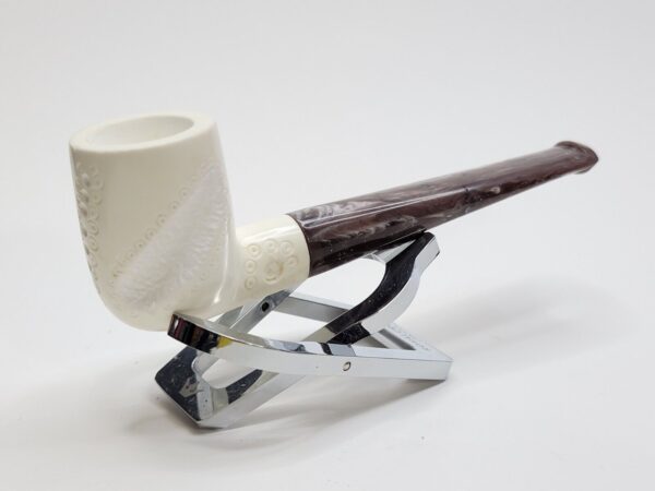 MBSD Meerschaum Straight Billiard Block Meerschaum Tobacco Pipe, Fitted Case [SOLD OUT] - Image 8