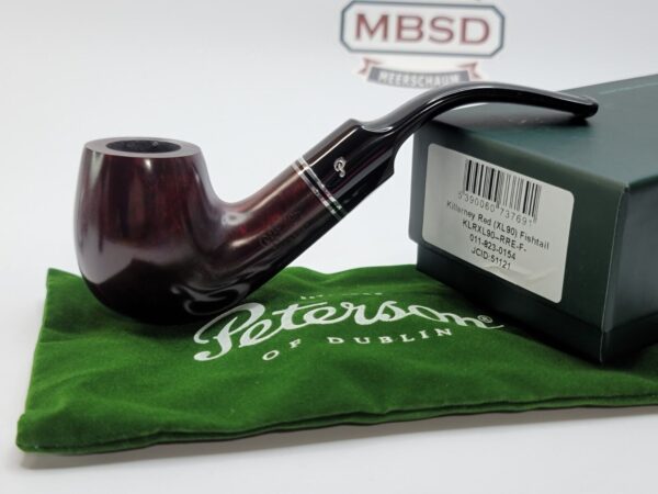 Peterson Killarney Red XL90 Bent Billiard Briar Tobacco Pipe, Fishtail, Ireland [SOLD OUT] - Image 4