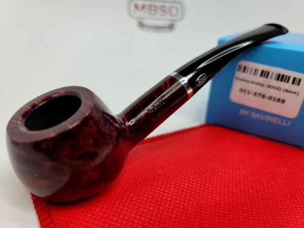 Rossi by Savinelli Rubino Antico 8315 Prince Briar Tobacco Pipe, 6mm Filters [SOLD OUT] - Image 3