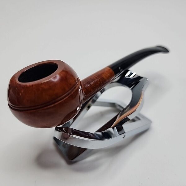 Sasieni The LiteWate Smooth Slightly Bent Rhodesian Briar Tobacco Pipe, Unsmoked [SOLD OUT] - Image 4