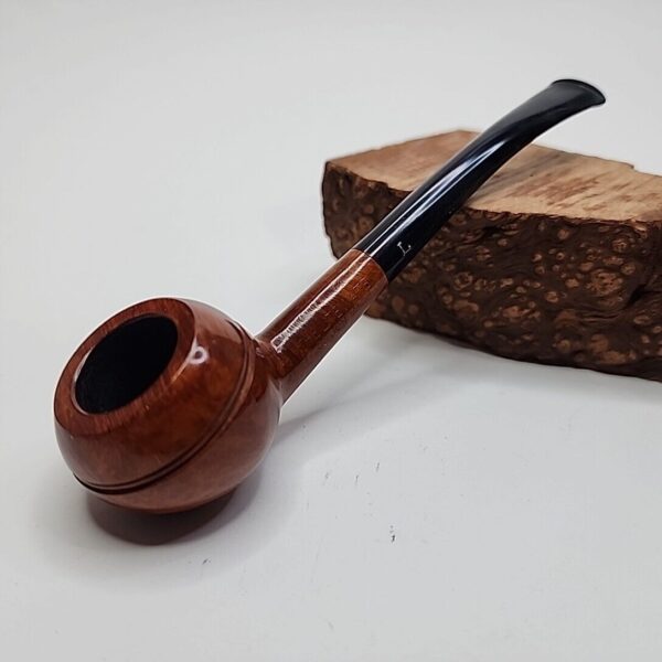 Sasieni The LiteWate Smooth Slightly Bent Rhodesian Briar Tobacco Pipe, Unsmoked [SOLD OUT]