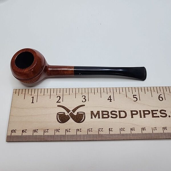 Sasieni The LiteWate Smooth Slightly Bent Rhodesian Briar Tobacco Pipe, Unsmoked [SOLD OUT] - Image 8