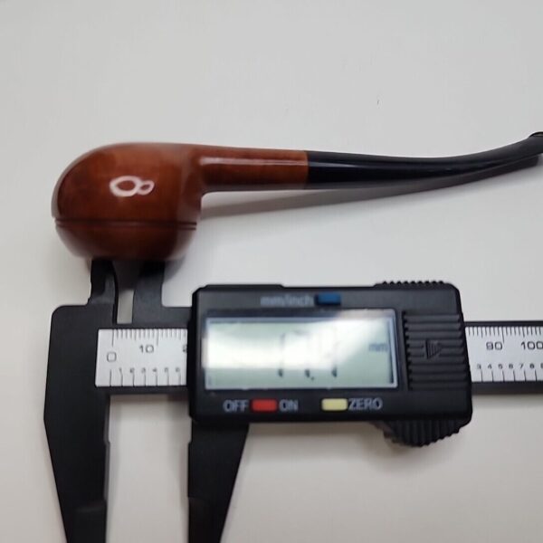 Sasieni The LiteWate Smooth Slightly Bent Rhodesian Briar Tobacco Pipe, Unsmoked [SOLD OUT] - Image 9