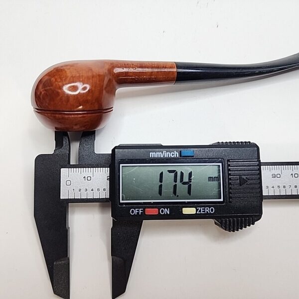 Sasieni The LiteWate Smooth Slightly Bent Rhodesian Briar Tobacco Pipe, Unsmoked [SOLD OUT] - Image 10