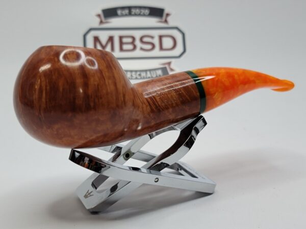 Savinelli Arancia Smooth Brown 320 KS Author Briar Tobacco Pipe, 6mm [SOLD OUT] - Image 6