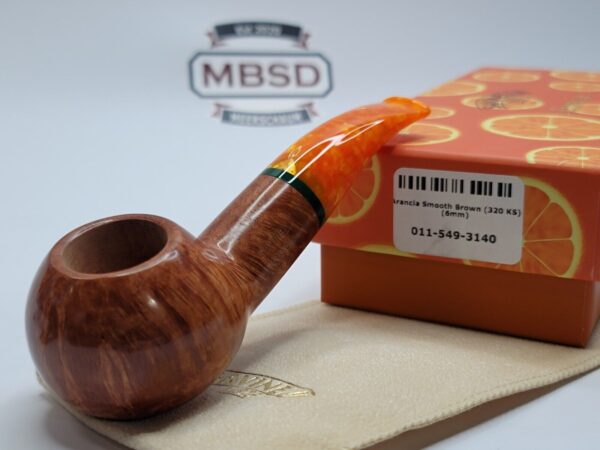 Savinelli Arancia Smooth Brown 320 KS Author Briar Tobacco Pipe, 6mm [SOLD OUT]