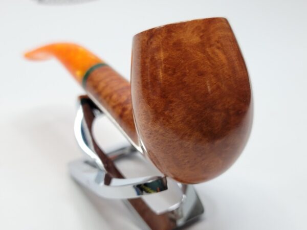 Savinelli Arancia Smooth Brown 670 KS Bent Billiard Briar Tobacco Pipe, 6mm [SOLD OUT] - Image 13