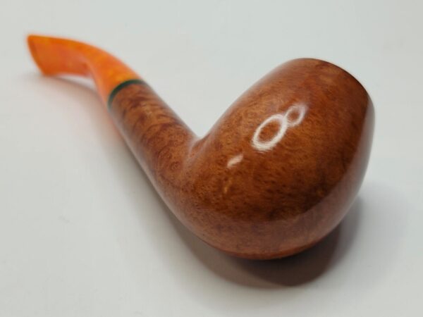 Savinelli Arancia Smooth Brown 670 KS Bent Billiard Briar Tobacco Pipe, 6mm [SOLD OUT] - Image 16