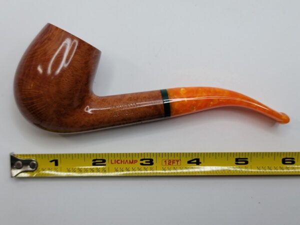 Savinelli Arancia Smooth Brown 670 KS Bent Billiard Briar Tobacco Pipe, 6mm [SOLD OUT] - Image 17