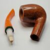 Savinelli Arancia Smooth Brown 670 KS Bent Billiard Briar Tobacco Pipe, 6mm [SOLD OUT] - Image 19