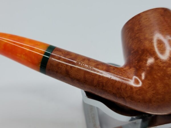 Savinelli Arancia Smooth Brown 670 KS Bent Billiard Briar Tobacco Pipe, 6mm [SOLD OUT] - Image 10