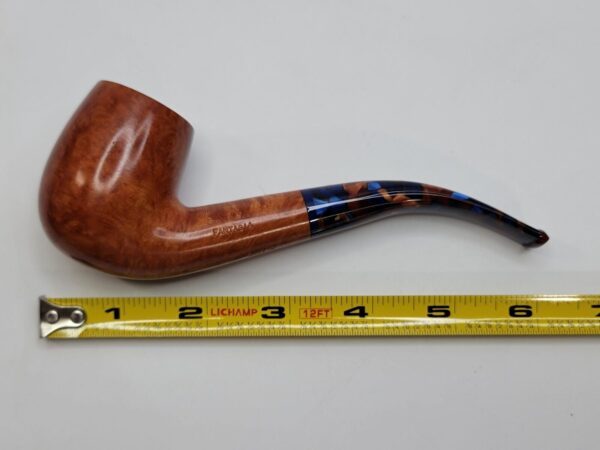 Savinelli Fantasia Smooth Natural 606 KS Bent Billiard Briar Smoking Pipe, 6mm [SOLD OUT] - Image 17