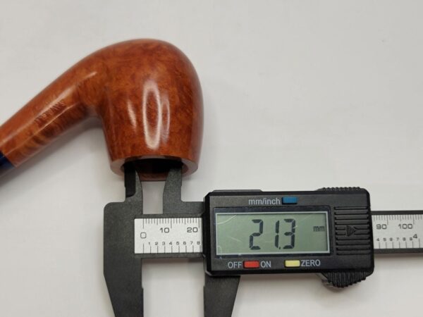 Savinelli Fantasia Smooth Natural 606 KS Bent Billiard Briar Smoking Pipe, 6mm [SOLD OUT] - Image 18