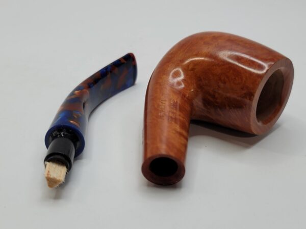 Savinelli Fantasia Smooth Natural 606 KS Bent Billiard Briar Smoking Pipe, 6mm [SOLD OUT] - Image 19
