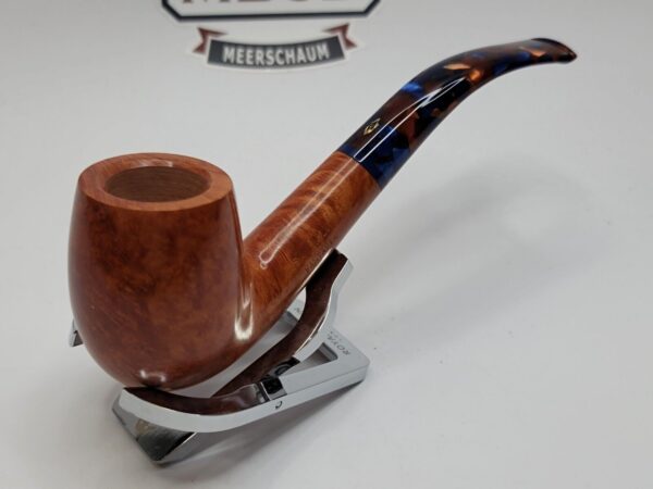 Savinelli Fantasia Smooth Natural 606 KS Bent Billiard Briar Smoking Pipe, 6mm [SOLD OUT] - Image 5