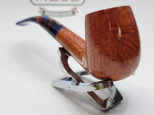 Savinelli Fantasia Smooth Natural 606 KS Bent Billiard Briar Smoking Pipe, 6mm [SOLD OUT] - Image 9