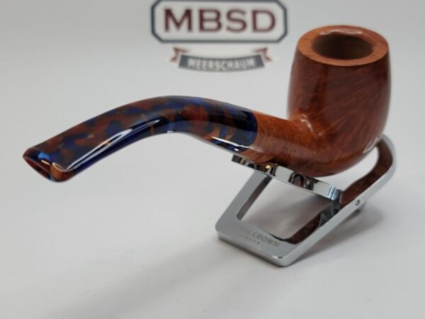 Savinelli Fantasia Smooth Natural 606 KS Bent Billiard Briar Smoking Pipe, 6mm [SOLD OUT] - Image 10