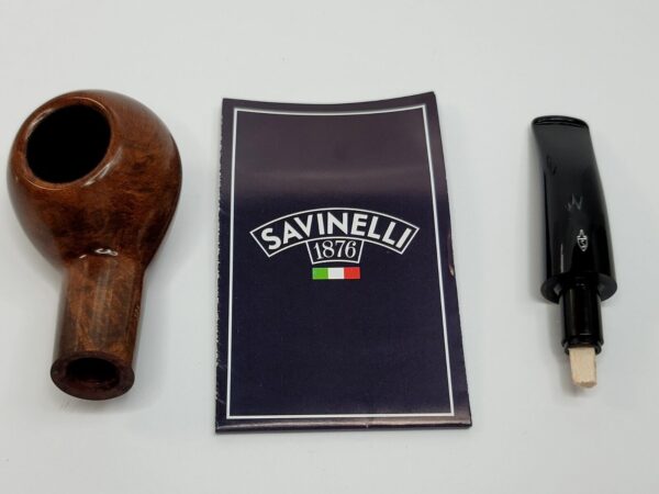 Savinelli One Smooth Brown 321 Author 6mm Briar Tobacco Pipe, Starter Set, Tools - Image 12